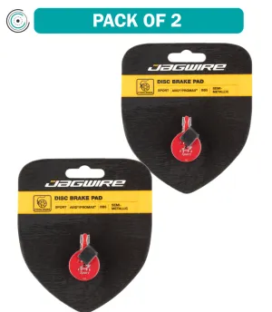 2 Pack Jagwire Mountain Sport Semi-Metallic Disc Brake Pads for Avid BB5, Promax