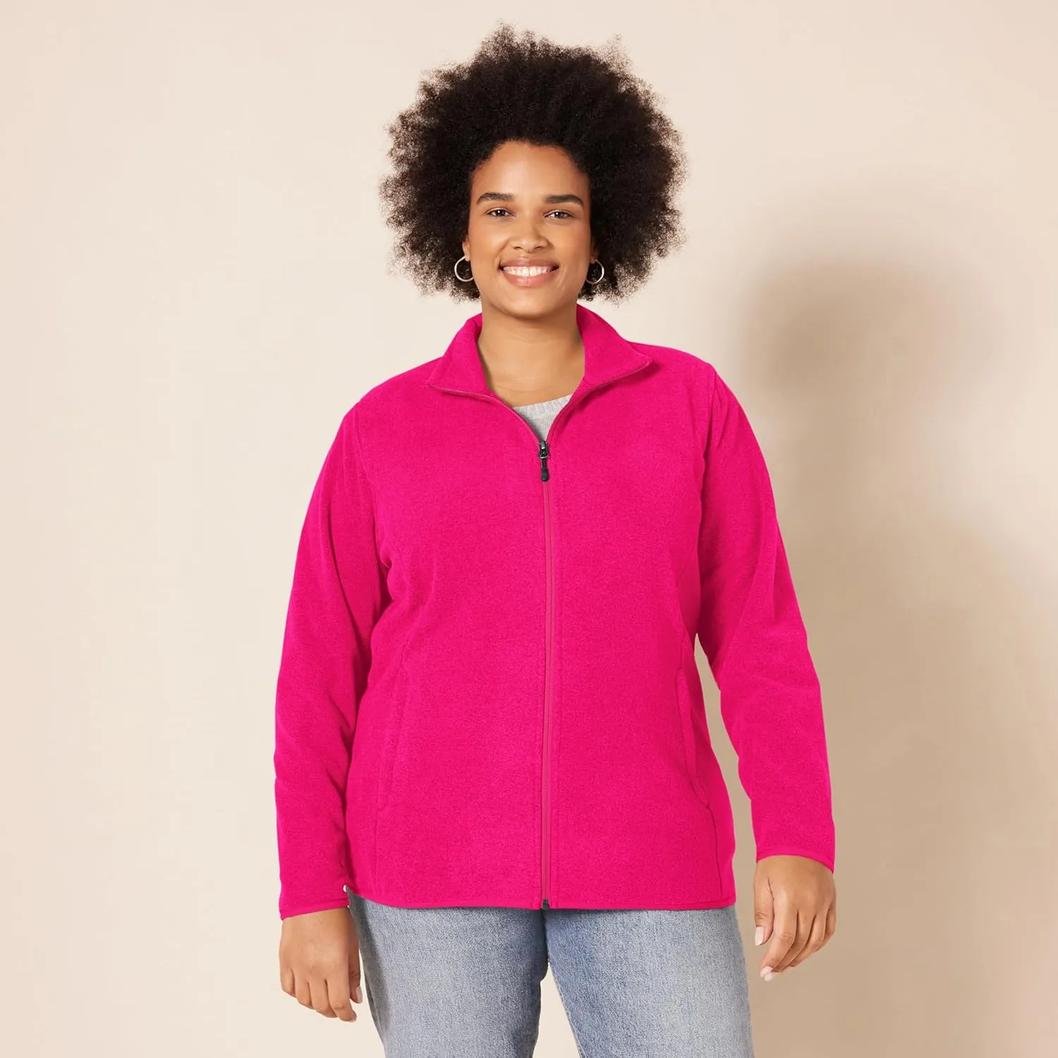 Amazon Essentials Women's Classic-Fit Full-Zip Polar Soft Fleece Jacket (Available in Plus Size)