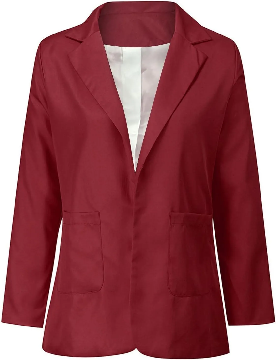 Blazers for Women Business Casual Button Work Office Jackets Blazer Open Front Long Sleeve Lapel Jacket Outfit