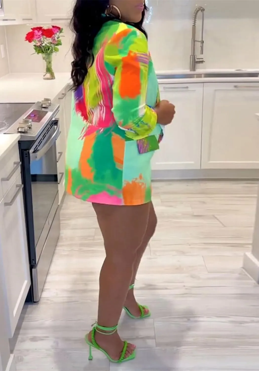 Casual Blazers for Women Fall Long Sleeve Open Front Business Work Blazer Jacket Plus Size