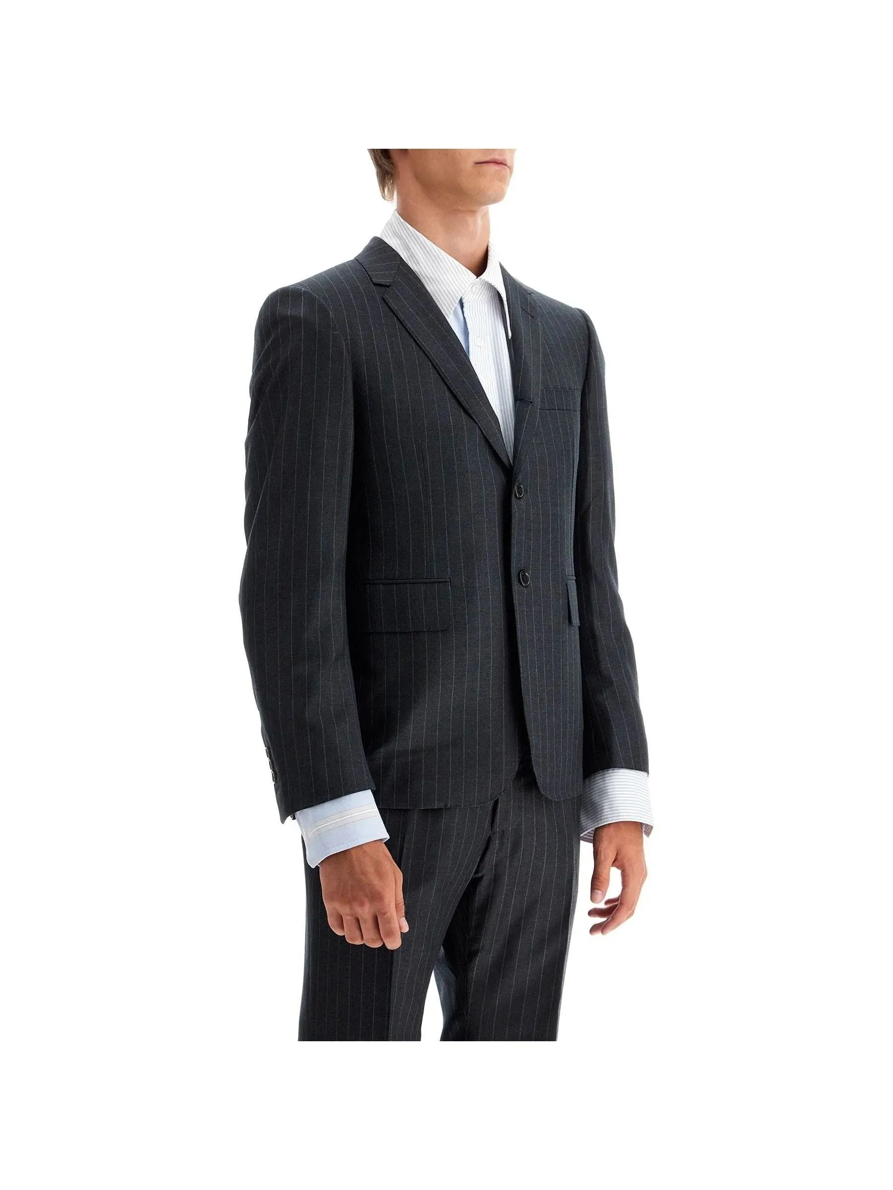 Classic Pinstriped Twill Sport Coat