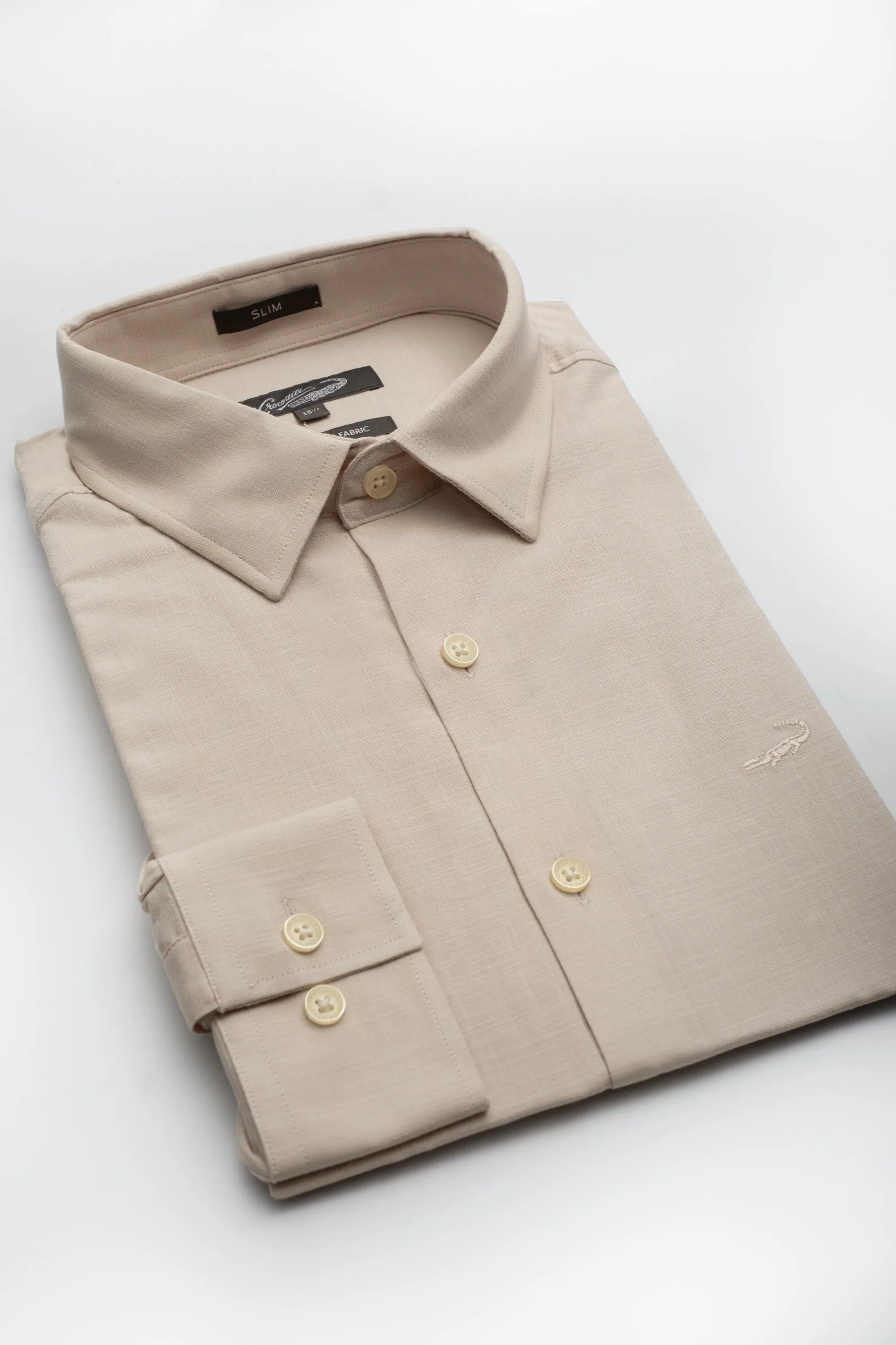 Crocodile Slim Fit FS Brown Bleached Sand