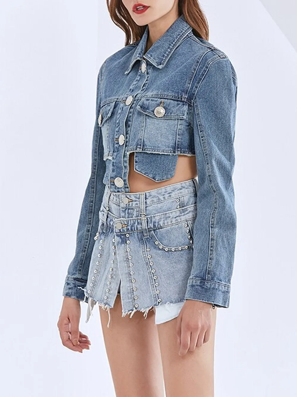 Cropped Denim Jacket