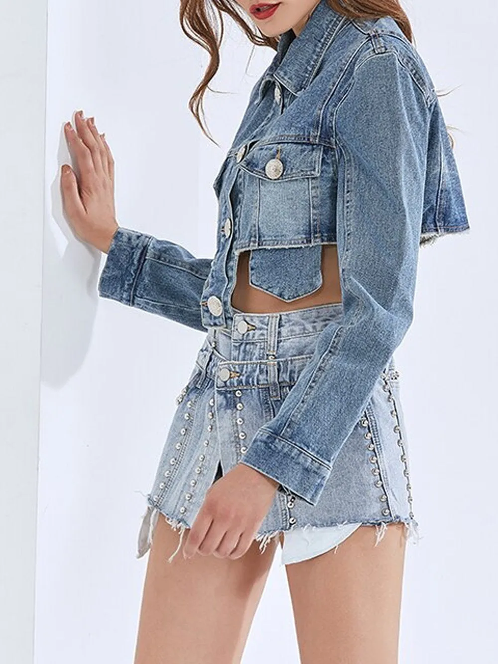Cropped Denim Jacket