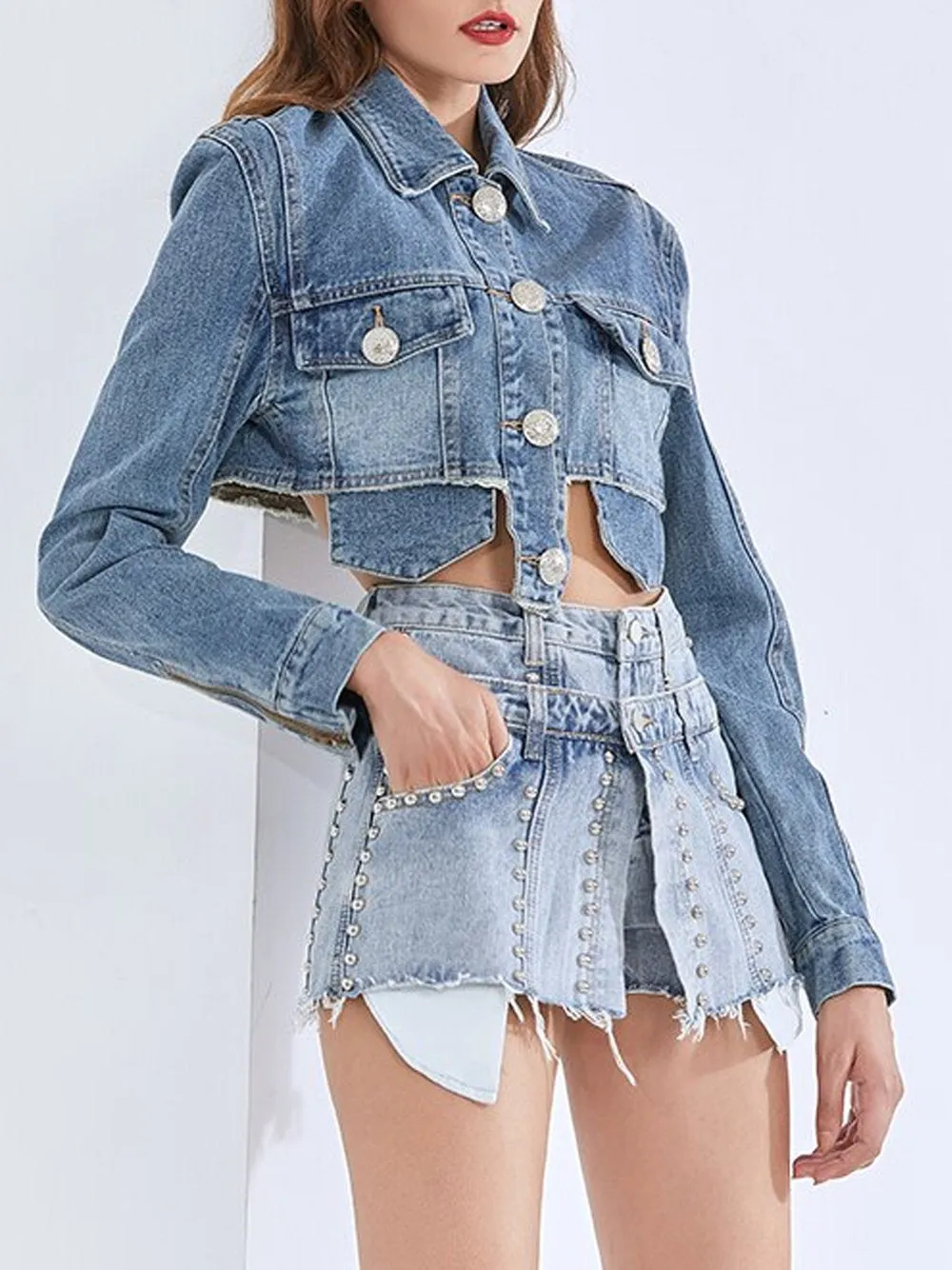 Cropped Denim Jacket