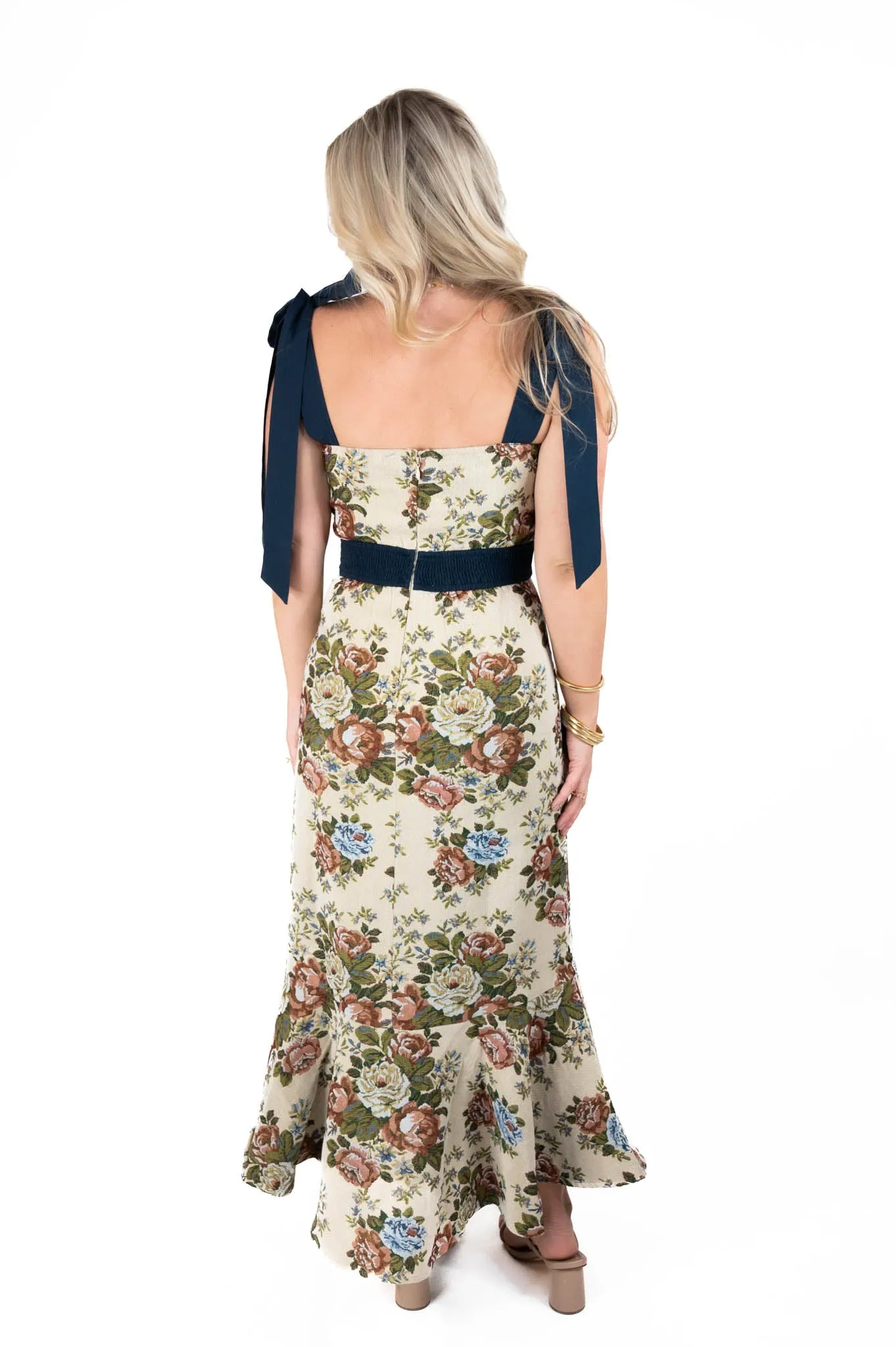 Floral Vintage Midi Dress