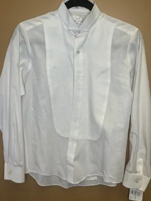 FORMAL SHIRT WHITE PIQUE BL