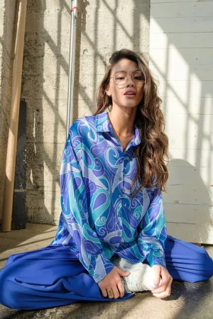 Josie Loose Fit Satin Shirt