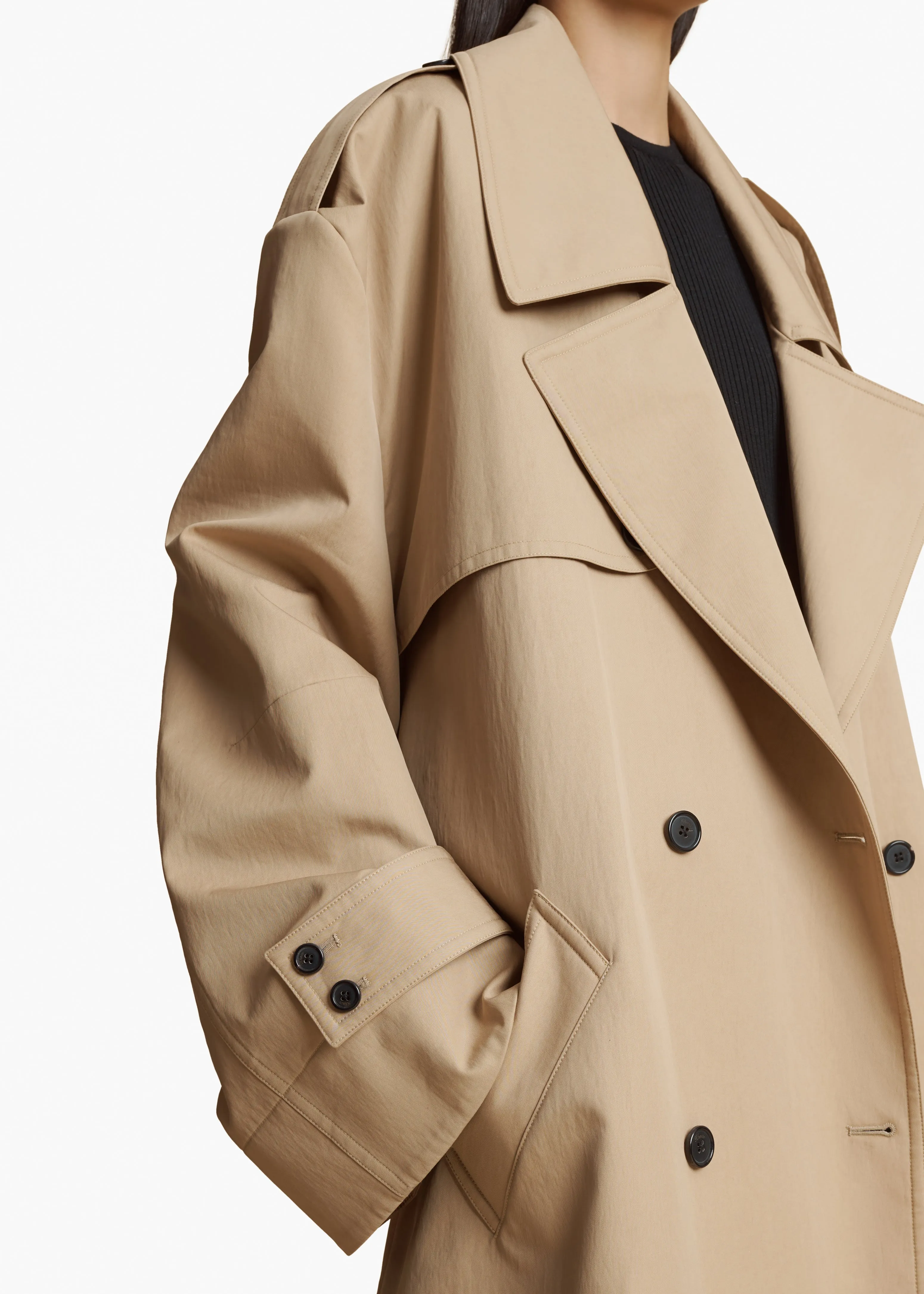 Mazlow Trench in Beige