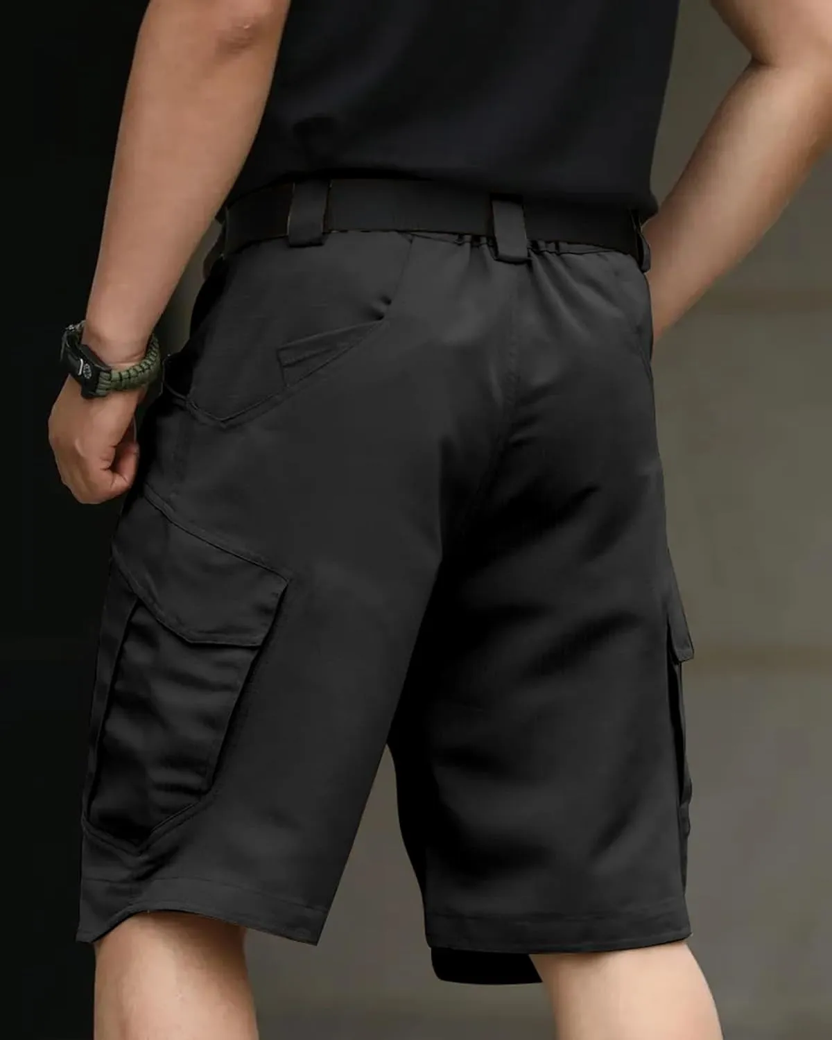 Mens Hiking Cargo Shorts Casual Tactical Waterproof Shorts for Work Golf Fishing with 6 Pockets