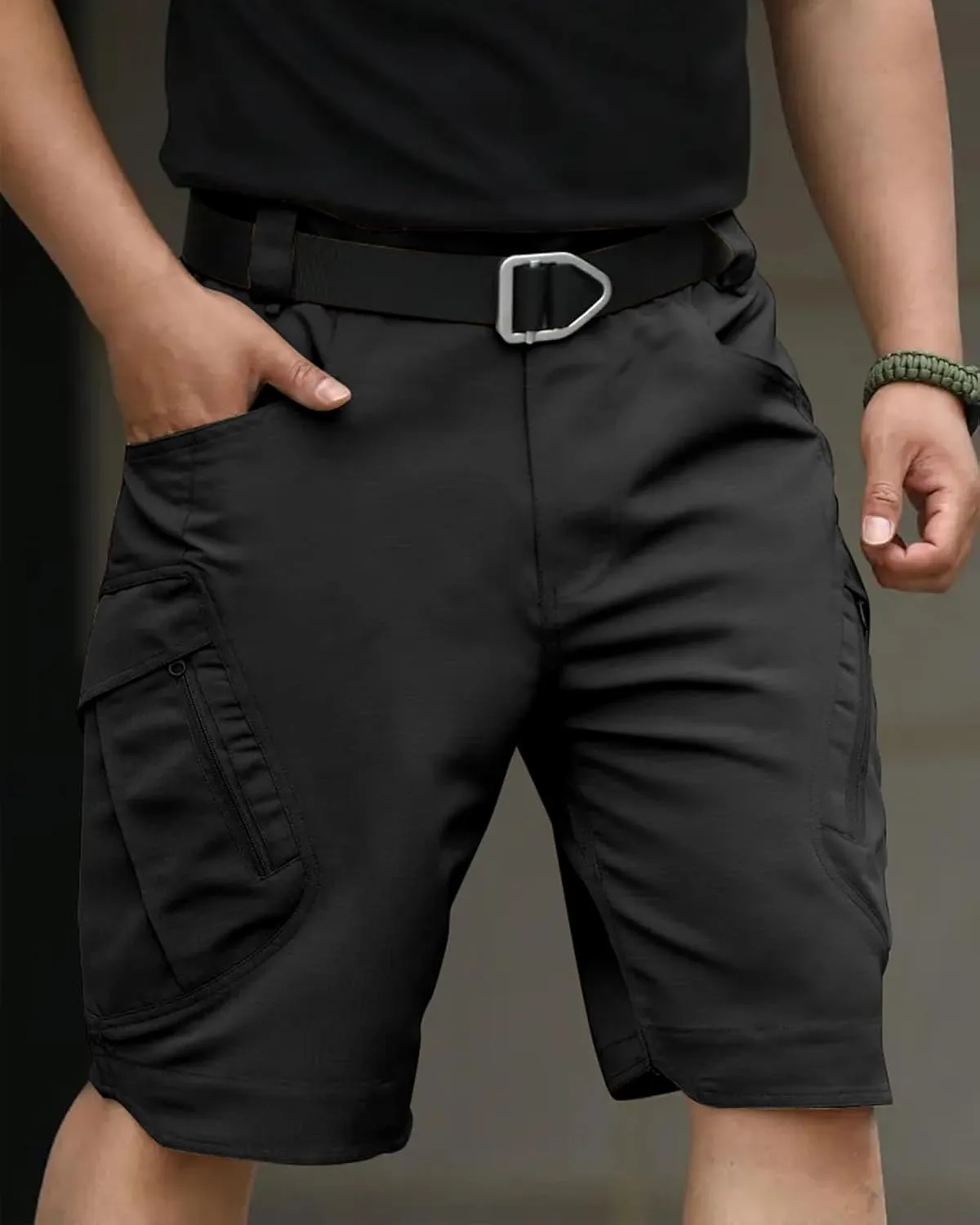 Mens Hiking Cargo Shorts Casual Tactical Waterproof Shorts for Work Golf Fishing with 6 Pockets