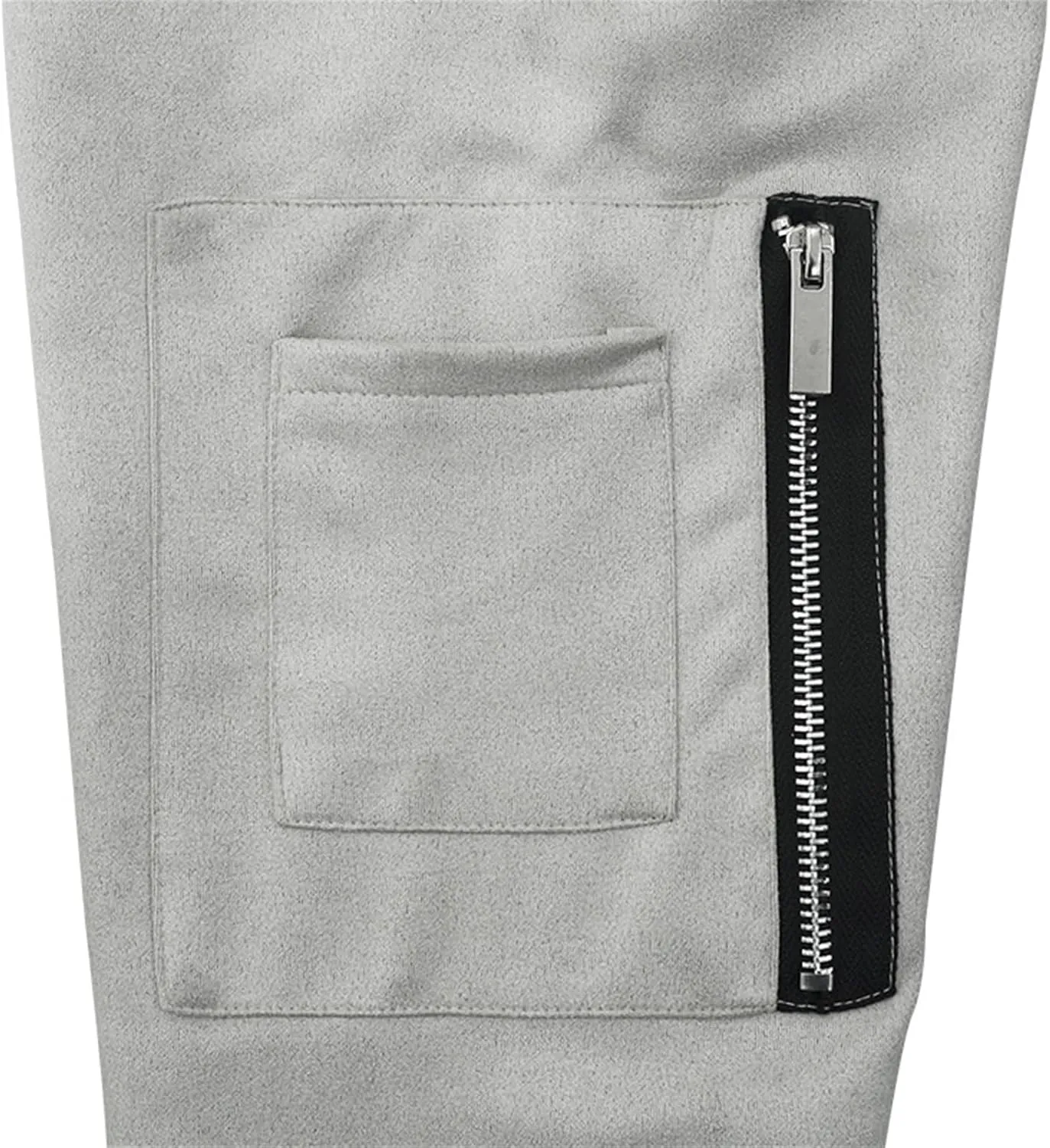 Mens Suede Bomber Jacket Lightweight Classic Fit Snap Button Down Varsity Coat Casual Spring Fall Windbreaker