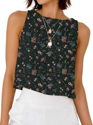 Mywinway Linen Tank Tops for Women Cotton Summer Sleeveless Cropped Casual Fashion Cute Tops