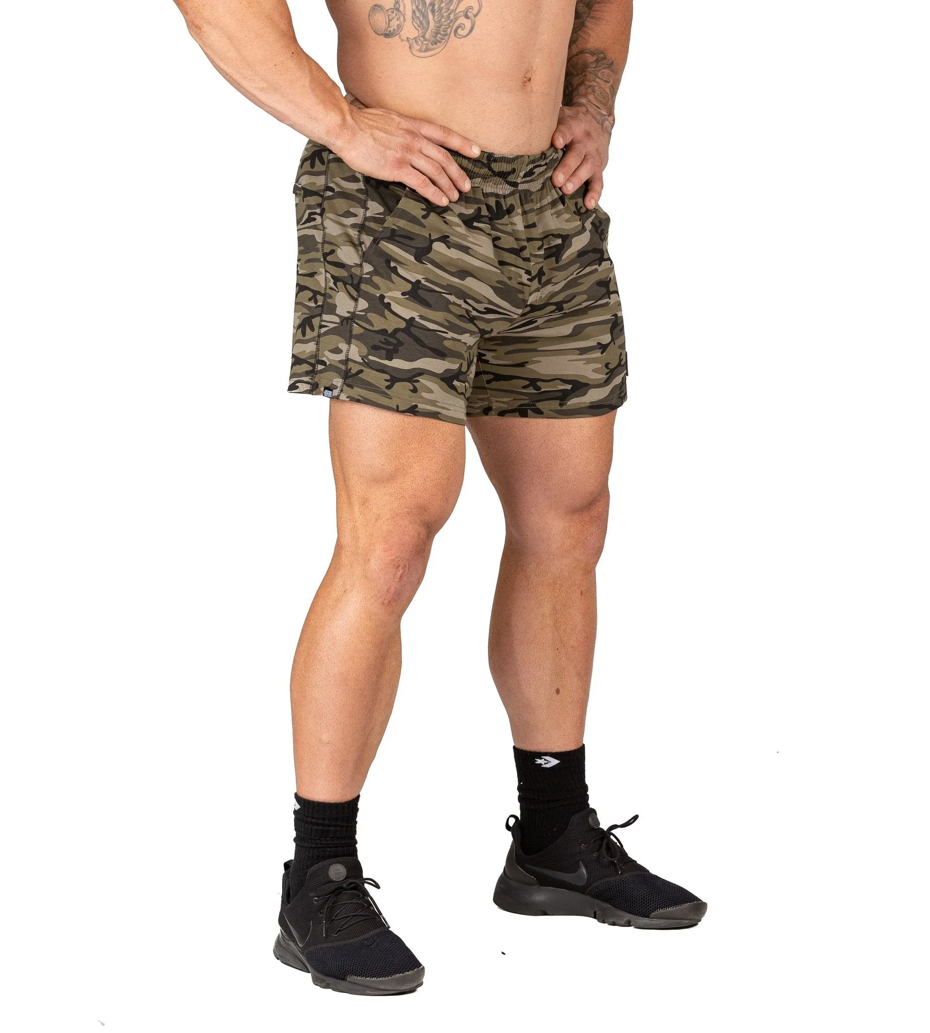 N1 Classic Gym Shorts II - Woodland Camo