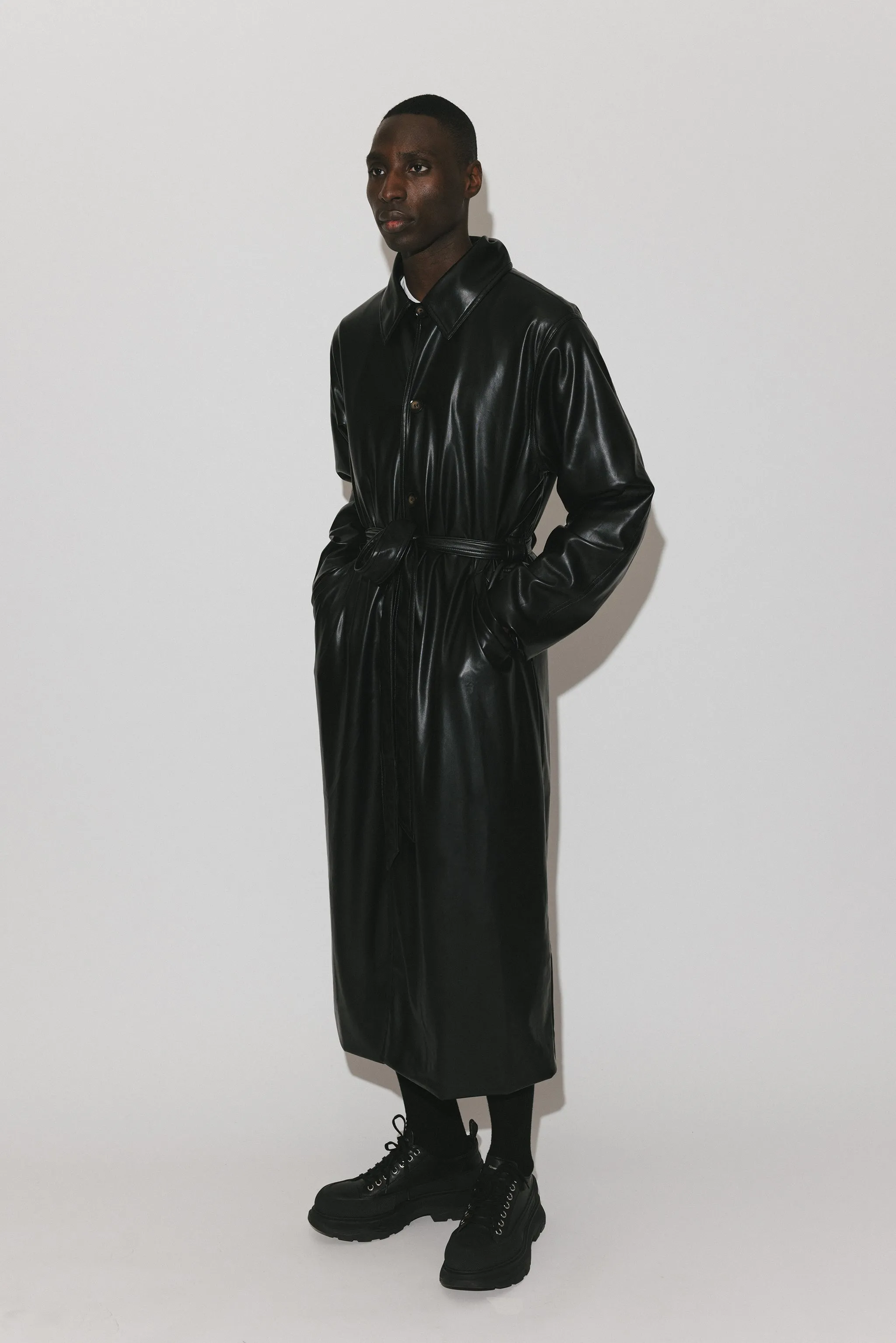Palladium Vegan Leather Trench | Black