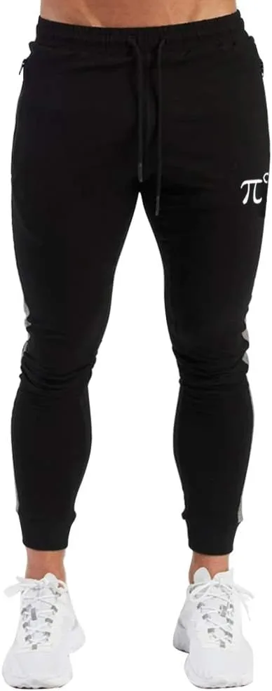 PIDOGYM Men's Track Pants,Slim Fit Athletic Sweatpants Joggers with Zipper Pockets