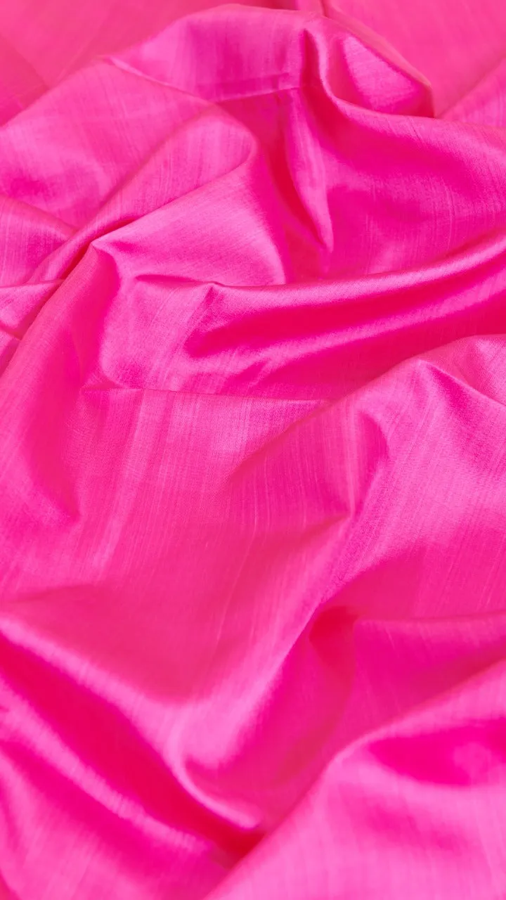Pink silk satin blouse fabric