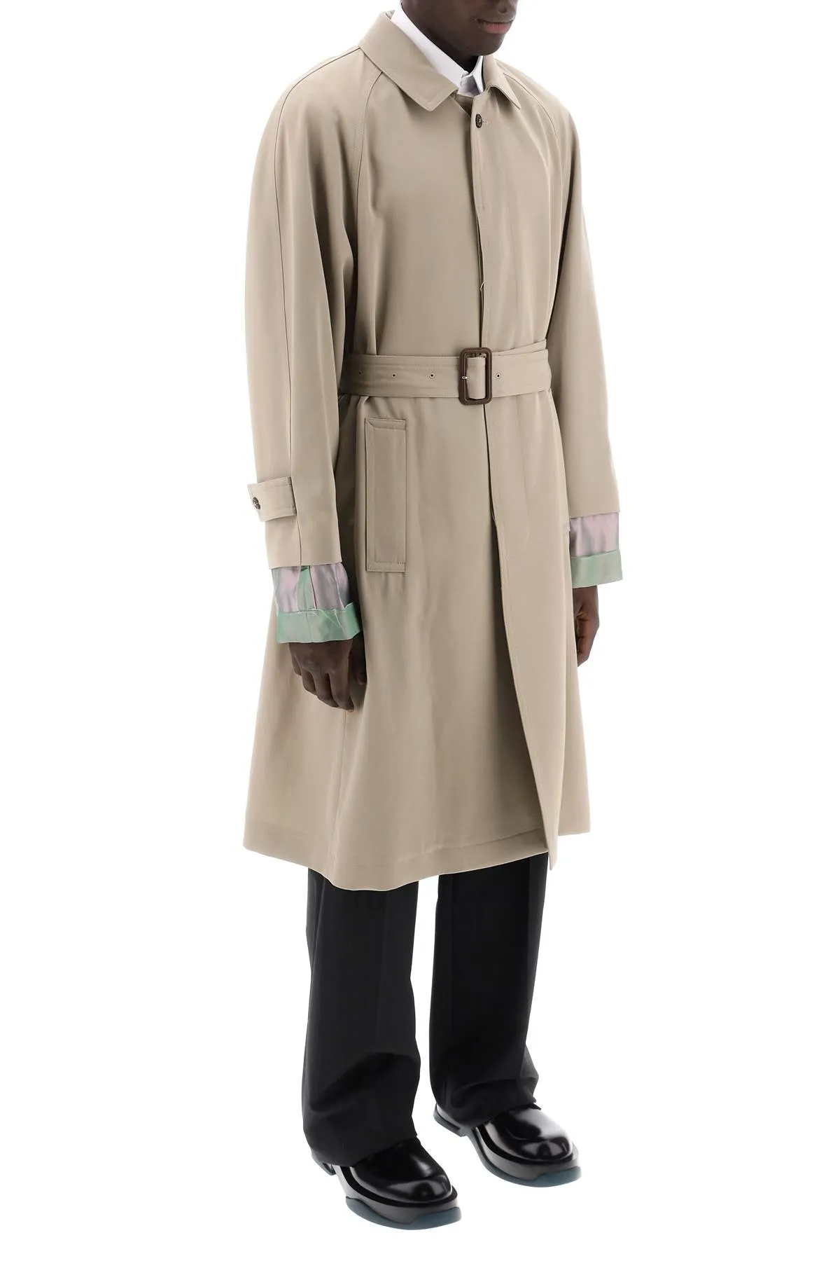 "trench coat with discreet