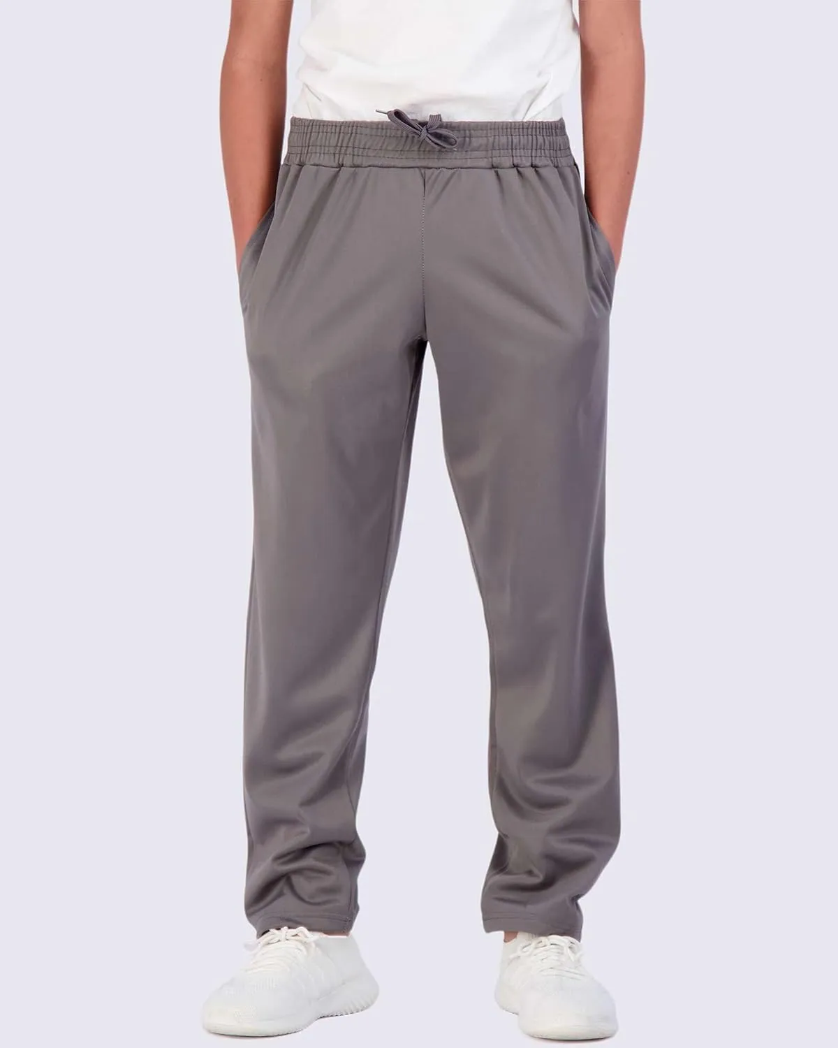Real Essentials 3 Pack: Boys' Tricot Open Bottom Fleece-Lined Sweatpants with Pockets