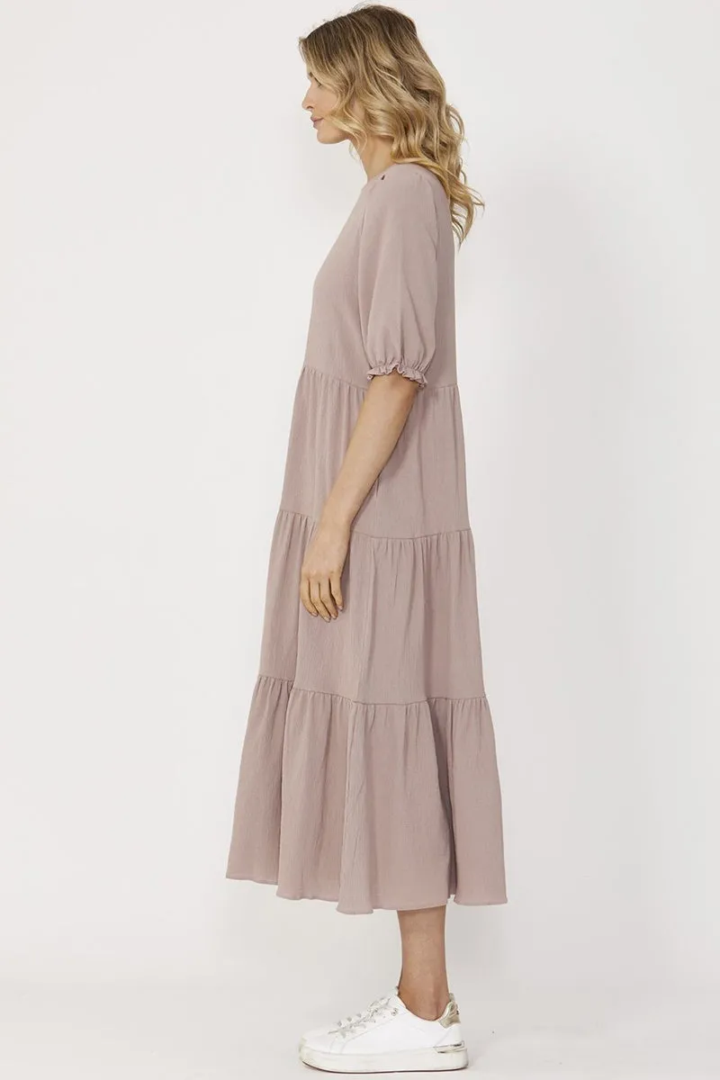 Sass - Lana Midi Dress - Dove
