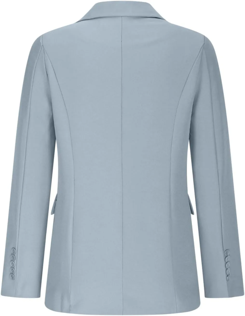 Single Button Business Casual Blazer for Women Long Sleeve with Shoulder Pads Suit Jacket Lapel Going Out Work Suit
