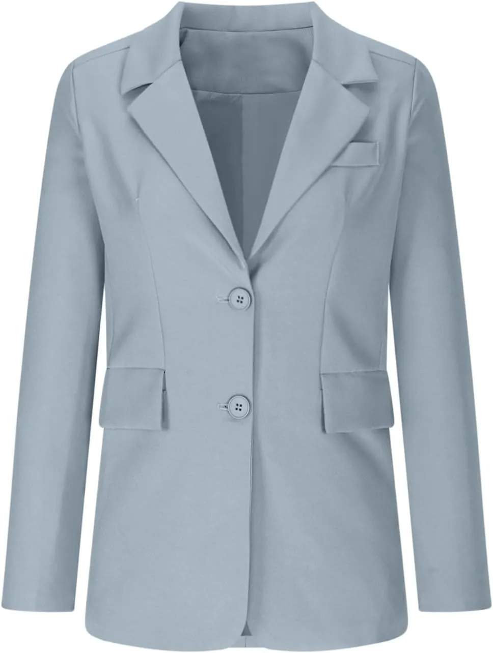 Single Button Business Casual Blazer for Women Long Sleeve with Shoulder Pads Suit Jacket Lapel Going Out Work Suit