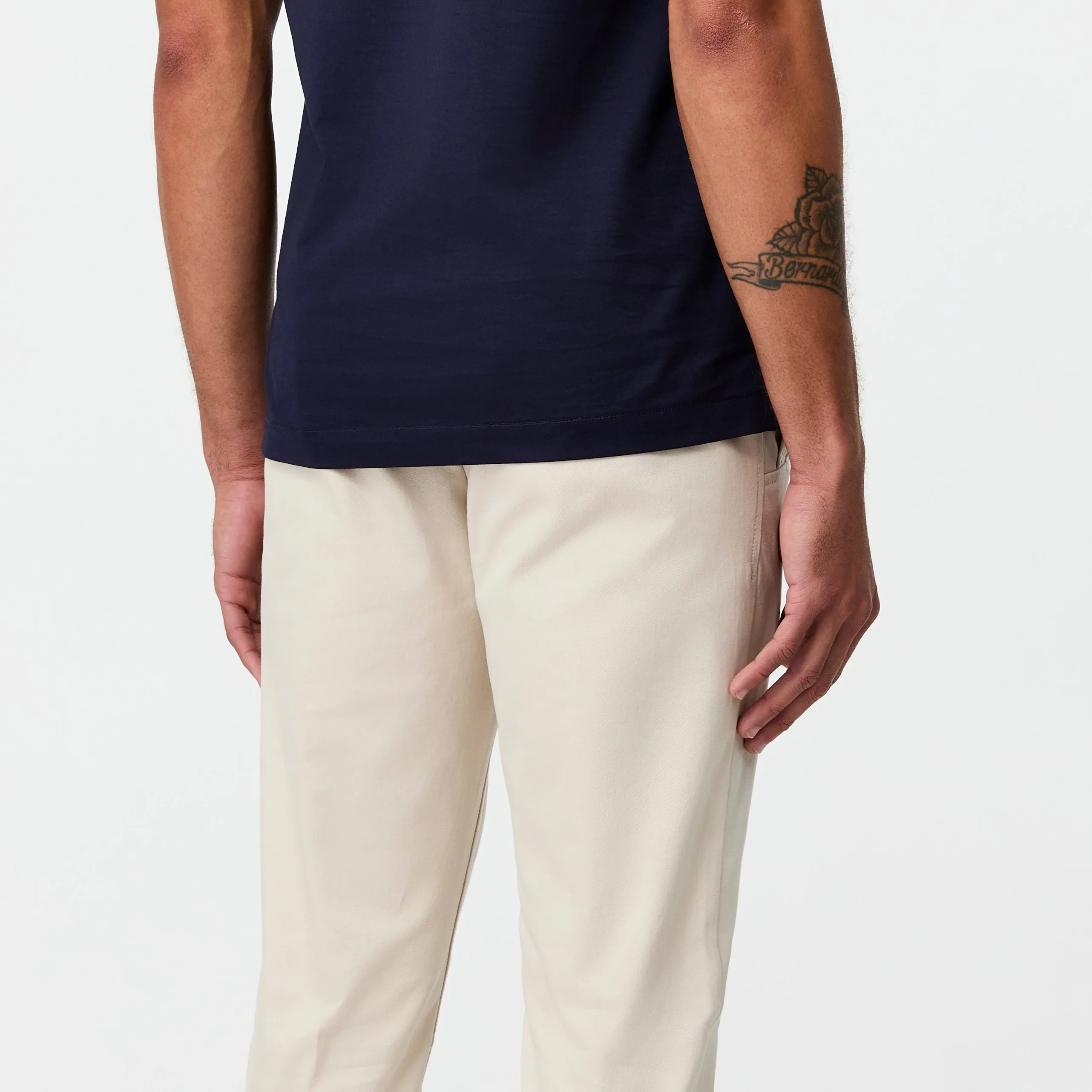 Slim Fit Cotton Stretch Chinos Sand Light