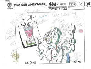 Tiny Toons Original Production Color Call Out: Plucky Duck