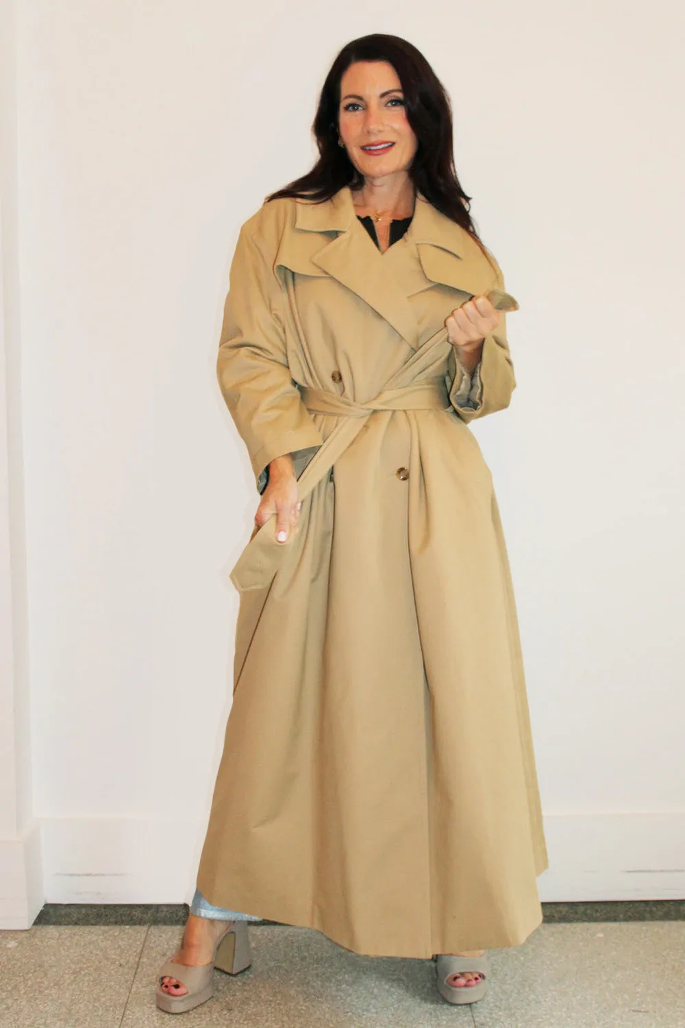 Vivetta - Gabardine Trench Coat: Khaki