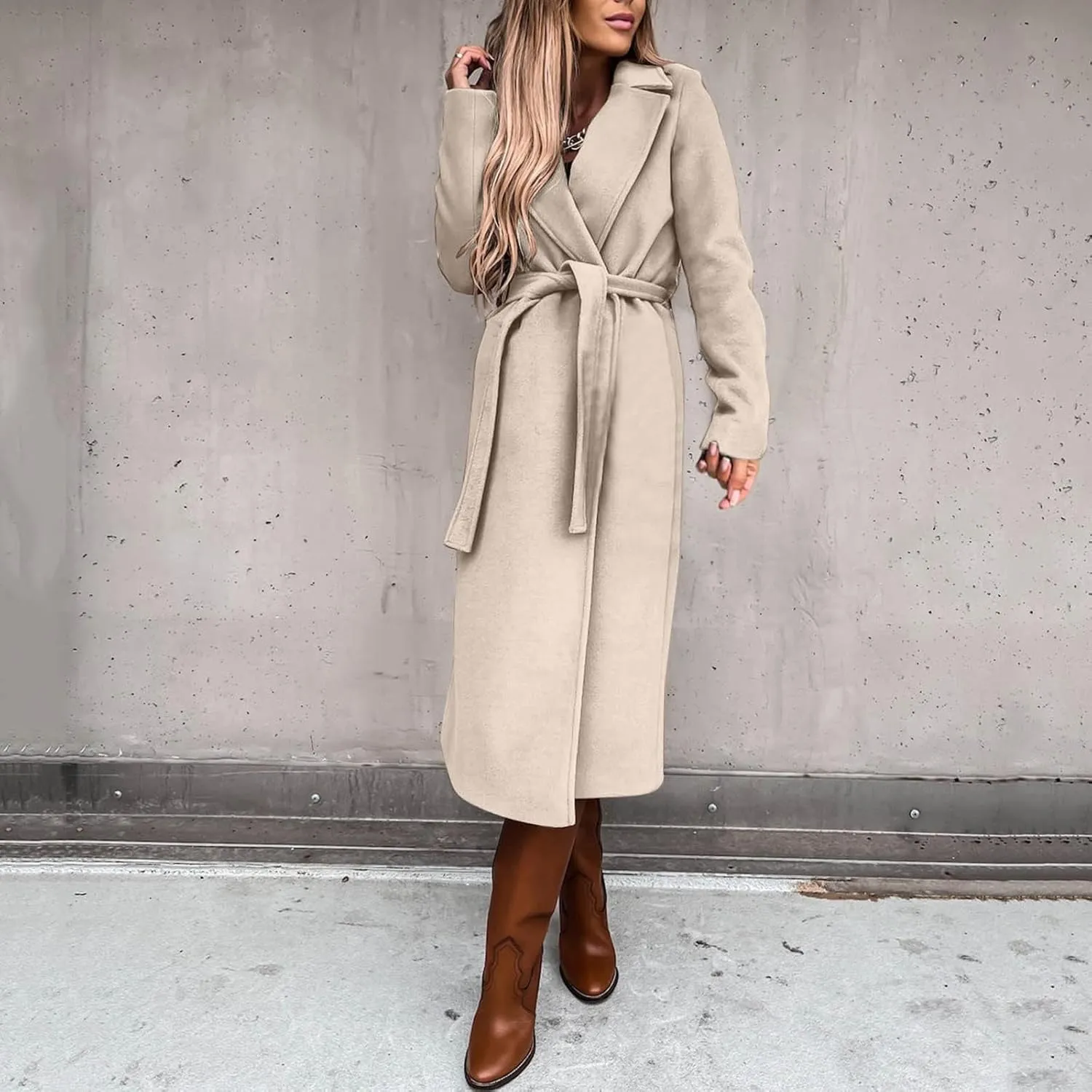 Women's Basic Wool Blend Pea Coats,Essential Double Breasted Midi Wool Blend Pea Coats Blazer Warm Winter Big Jackets