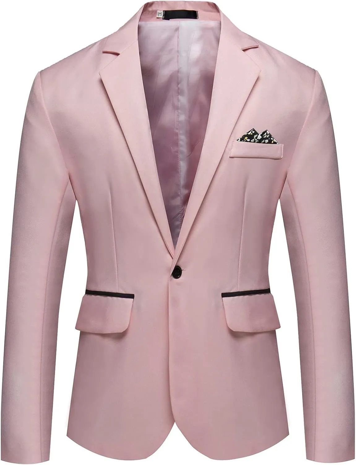 Ymosrh Men's Dress Jackets Casual One Button Suit Blazer Jacket Sport Coat for Wedding Prom Dinner Party Sport Coats